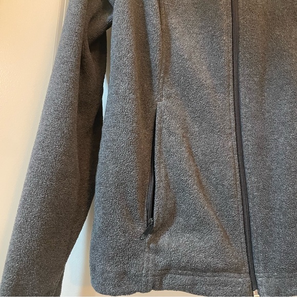 Columbia faux shearling zip up sweater jacket size Medium - Picture 3 of 9